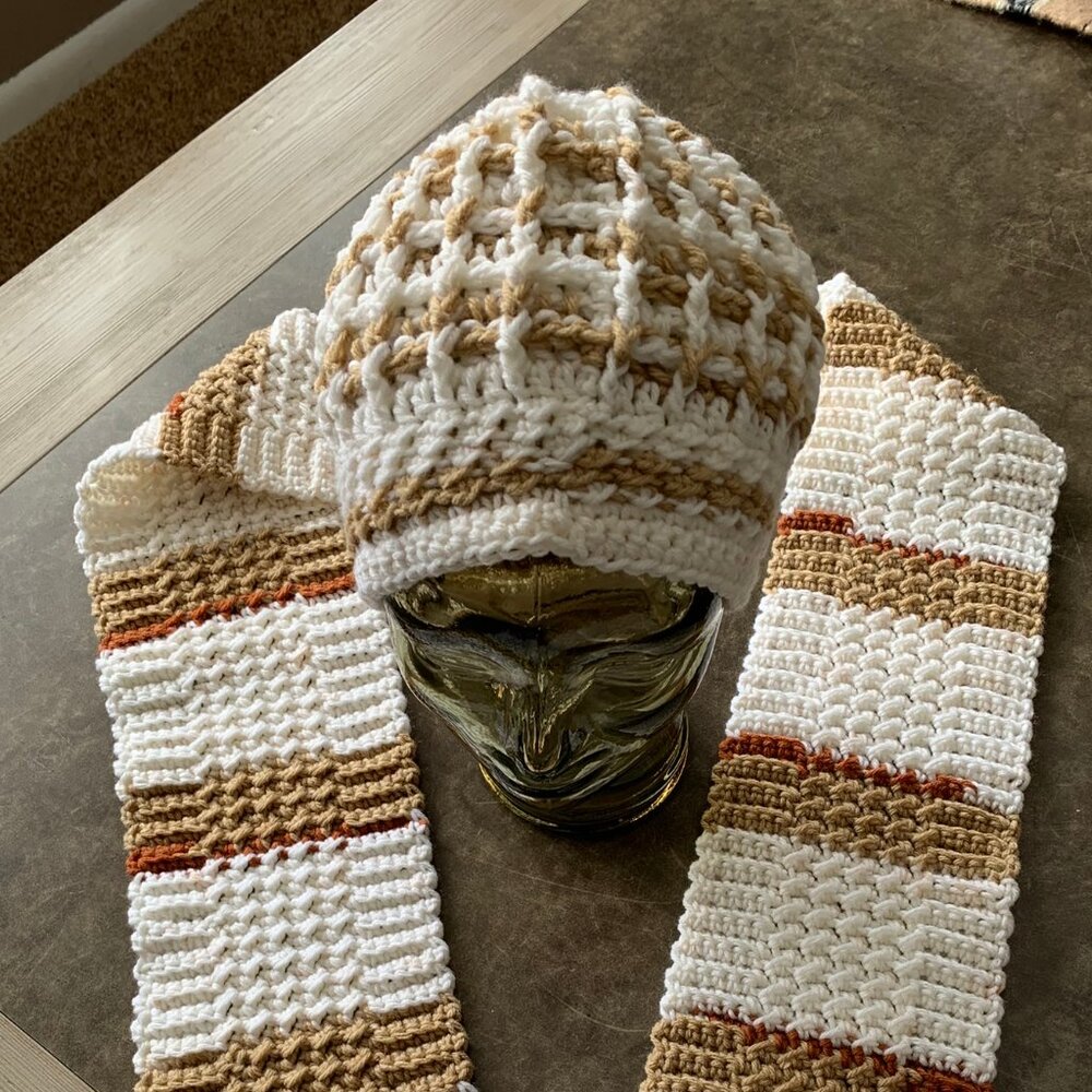 MEN'S Hand Crocheted Winter Set